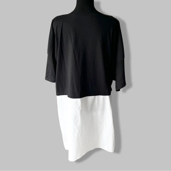 Zara Black White Mixed Media Oversized Tunics - Picture 3 of 14